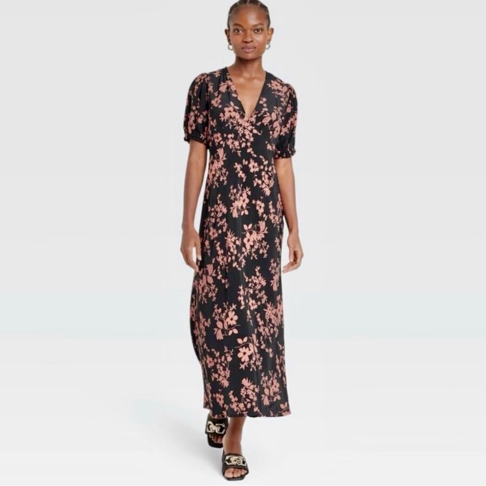 Black and Brown Mauve Maxi Dress